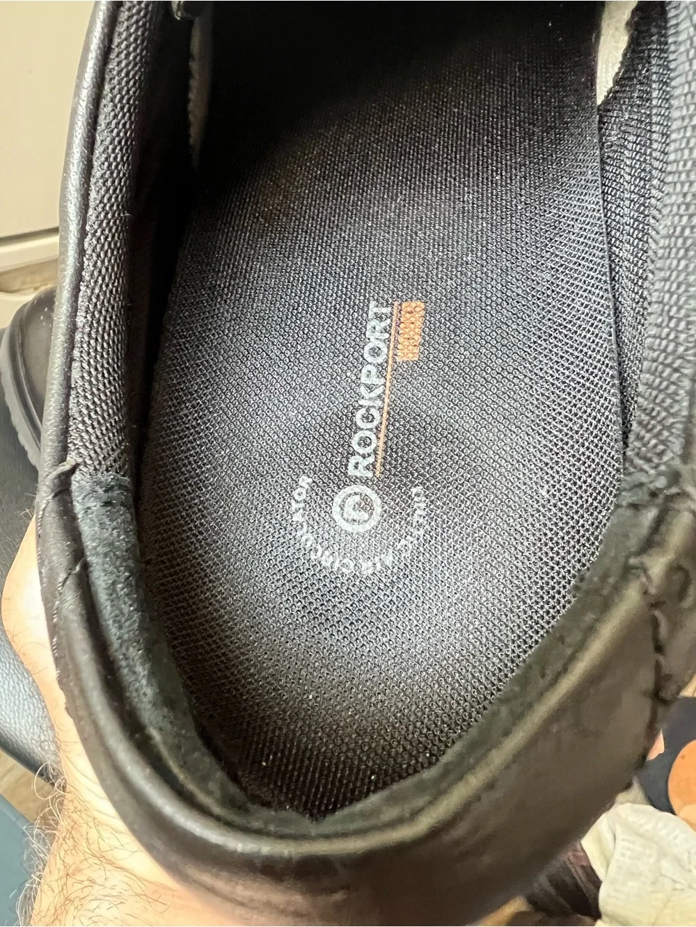 STEEL TOE Rockport Works Dressports Black Wingtip Safety Shoes 10.5 W excellent